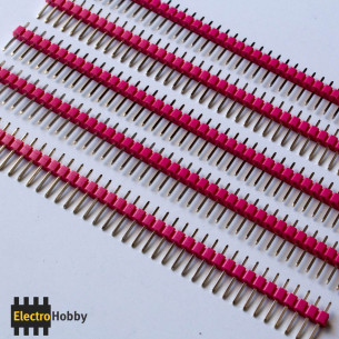 Tira 40 pin macho roja