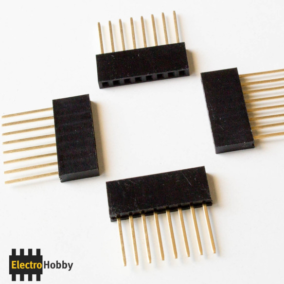 Tira 8 pin hembra 11mm Tira 8 pin hembra 11mm