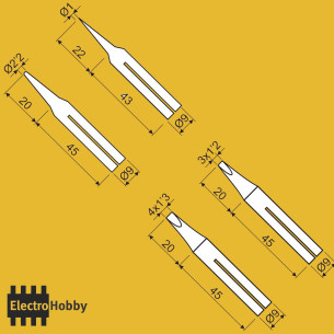 Punta 3 x 1,2mm 25W 2