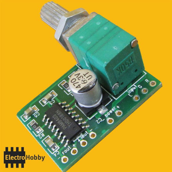 Amplificador Estereo PAM8403 Pot.