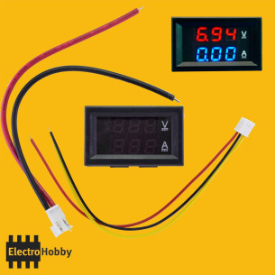Amperimetro + Voltimetro 10A - 100Vdc
