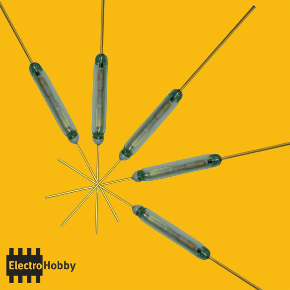 Interruptor REED Magnético 2x14mm Interruptor REED Magnético 2x14mm