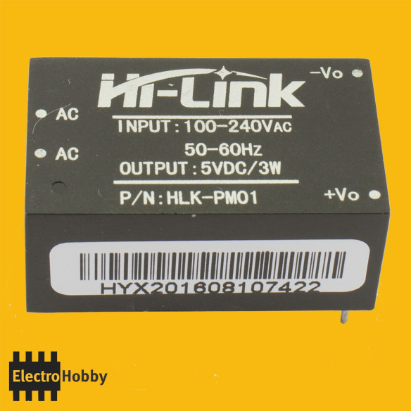 HLK-PM01 AC-DC 5V-3W 0,6A HLK-PM01 AC-DC 5V-3W 0,6A