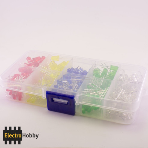 Kit estuche 200 Led 3 y 5 mm