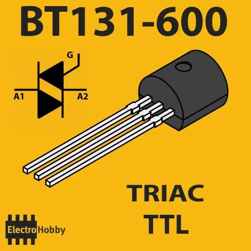 5x Triac TTL BT131-600