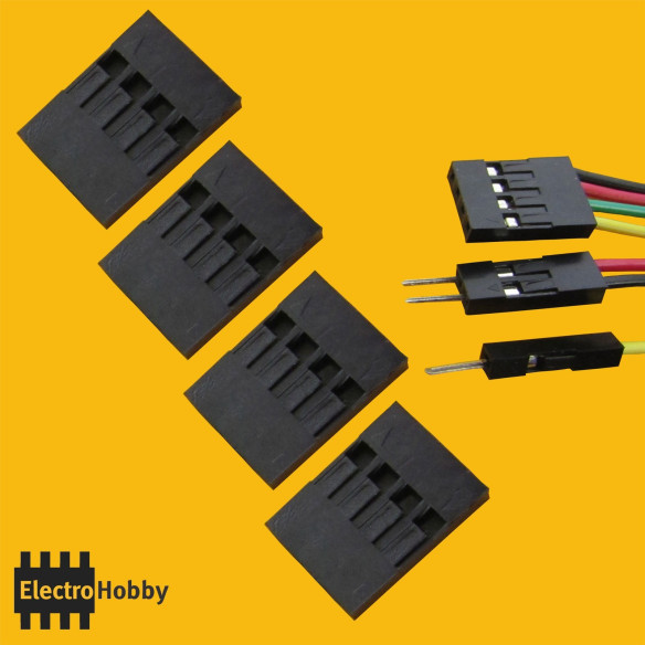 15 Funda 4 pin 2,54 Dupont 15 Funda 4 pin 2,54 Dupont