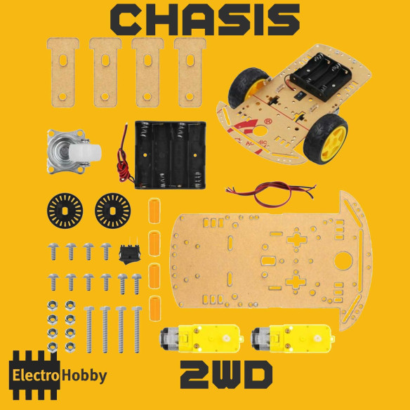 ᐉ Chasis Smart Car 2WD ✅ Kit Robot Educativo【Oferta】