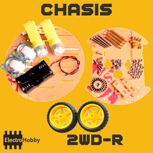 Chasis de montaje Robot Smart Car 2WD Redondo