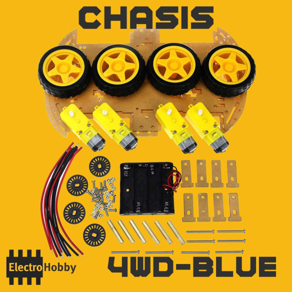 Chasis de montaje Robot Smart Car 4WD