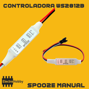 SP002E – Controlador manual para tiras RGBIC y pixel