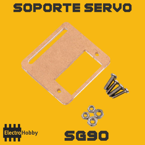 Placa soporte microservo