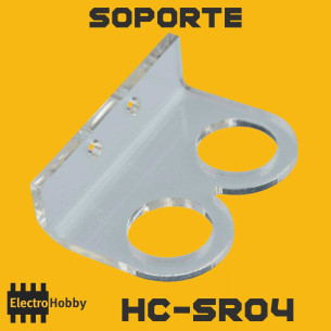 Soporte transparente para sensor HC-SR04