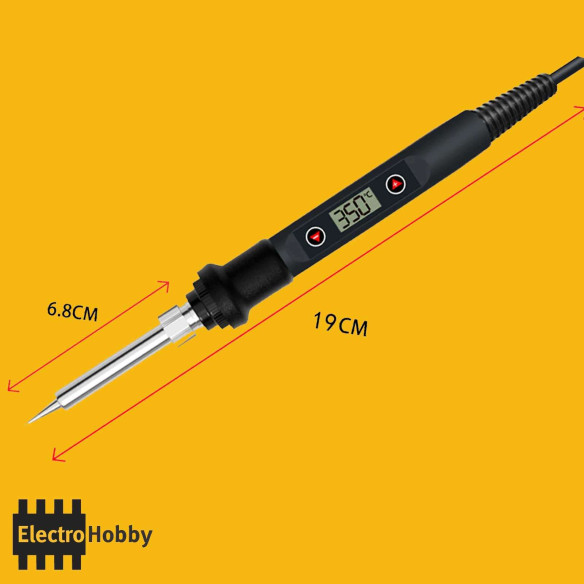 Cotas soldador de 80W con regulación digital Cotas soldador de 80W con regulación digital