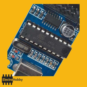 Programador USBISP AVR con cable ISP 10P y 6P 2