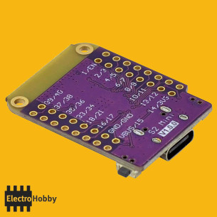 Placa ESP32 S2 Mini vista frontal 2