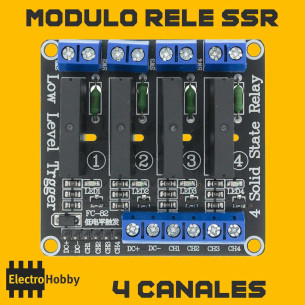 Modulo 4x Relé Estado Solido SSR 2