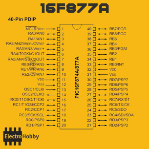 Comprar Microcontrolador PIC16F877A-IP DIP40
