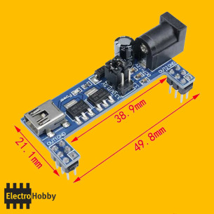 Modulo Alimentador protoboard modelo blanco