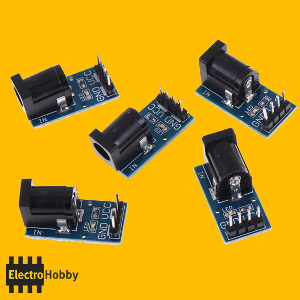 Modulo adaptador Jack para alimentar la protoboard