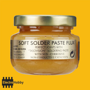 Bote de cristal de 50gr de pasta de soldar, flux