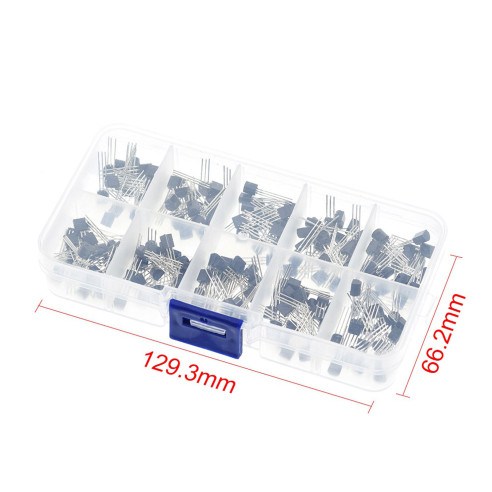 Estuche 200 Transistores TO-92