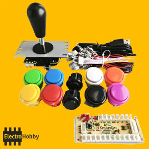 Kit de botoneras para 1 jugador de maquina recreativa Arcade