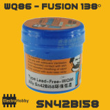 Estaño en pasta WQ86 Sn42Bi58 de baja temperatura sin plomo para SMD