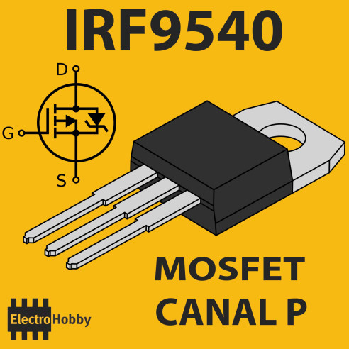 Transistor Mosfet IRF9540 Canal P