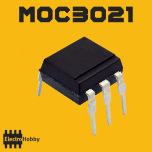 Optoacoplador MOC3021 – Driver de triac sin cruce por cero