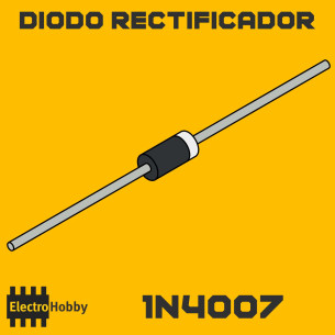 Diodo rectificador de silicio 1N4007