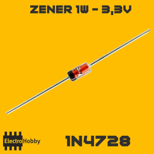 Diodo Zener 3,3V 1N4728