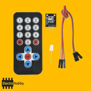 Kit de infrarrojo para Arduino con mando IR, modulo receptor y led emisor