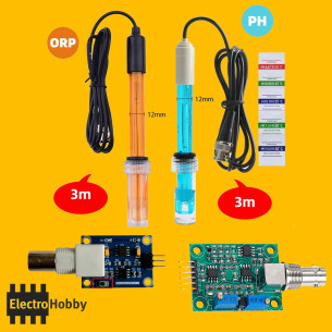 Kit de calidad del agua con sondas profesionales de 300 cm y módulos controladores