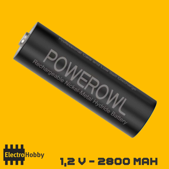 Pila recargable AA 1,2v 2800mAh