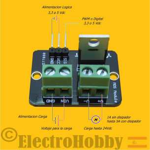 Modulo Mosfet IRF520 2