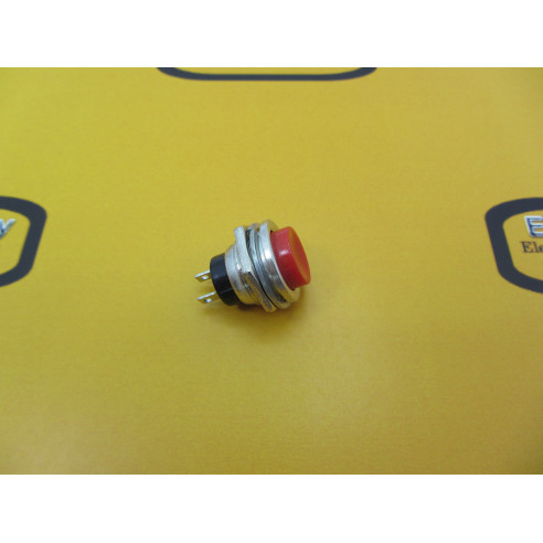 Pulsador Panel Rojo 16mm
