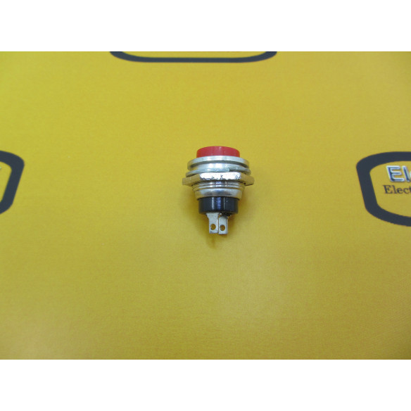 Pulsador Panel Rojo 16mm