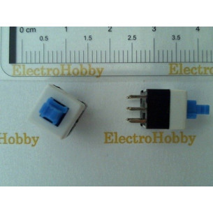 ᐉ 5x Pulsador 8x8x8 ✅ con Enclavamiento y contacto DPDT