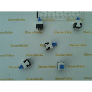 ᐉ 5x Pulsador 8x8x8 ✅ con Enclavamiento y contacto DPDT 2