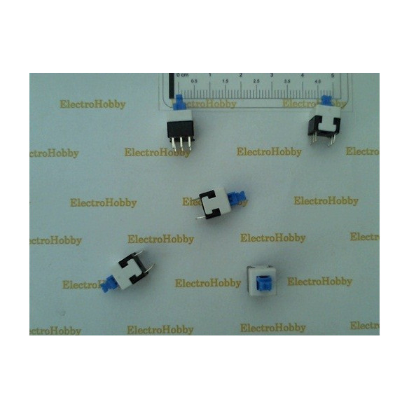 ᐉ 5x Pulsador 8x8x8 ✅ con Enclavamiento y contacto DPDT