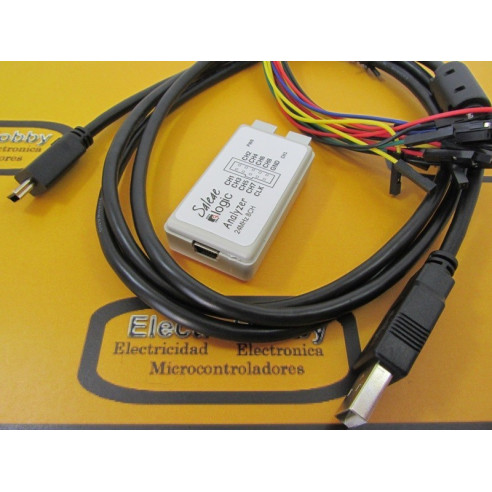 Analizador Logico USB 8C 24MHz