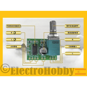 Amplificador Estereo PAM8403 Pot. 2