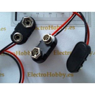 Portapilas 9V clip 6F22 2