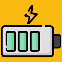 Ilustraci&oacute;n de una pila recargable