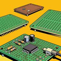 Ilustraci&oacute;n de varias placas perforadas
